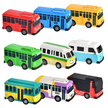 9 шт. игрушечный мини-автобус, модель автомобиля для мальчиков, друзей и детей, подарок на день рождения