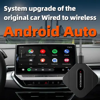 Подключаемый к беспроводной сети Mini AI Box 5.0G Carplay Android Auto Connector, совместимый с Bluetooth, 5.0 Plug and Play для проводного Android Auto
