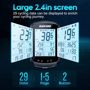 ЧЕРНАЯ ПТИЦА BB18 Велосипед GPS Компьютер Беспроводной Спидометр Водонепроницаемый Велосипедный Спидометр ANT + Частота Вращения Датчик Сердечного Ритма Комбинированный