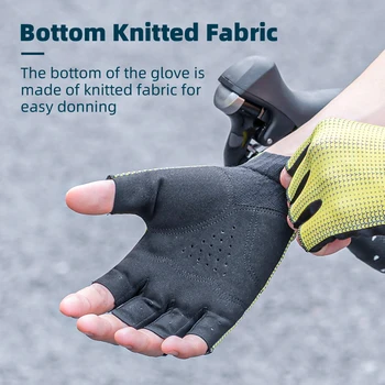 Летние велосипедные перчатки, Дышащие мотоциклетные перчатки, высокоэластичные перчатки с короткими пальцами для езды на велосипеде, перчатки для мотоциклетного снаряжения