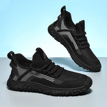 2023 Мужские осенние новые дышащие кроссовки, повседневная обувь для бега трусцой на открытом воздухе, Модная удобная трендовая обувь для ходьбы