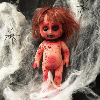 Украшение вечеринки аниме-куклой-призраком, жуткий декор на Хэллоуин, кукла-младенец с привидениями, игрушка-призрак-зомби, ужасное украшение для призраков