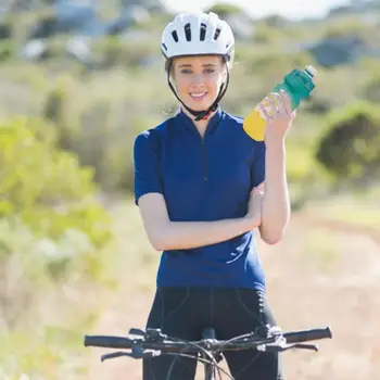 Бутылки для питьевой воды для путешествий, 650 мл, градиентная бутылка для воды с защитой от протечек, для езды на велосипеде, Портативные бутылки для воды для женщин, мужчин, подростков Для