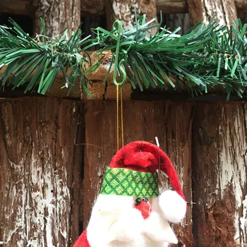 10шт S-образных Крючков длиной 4 см, крючок для украшения Рождественской елки, Рождественский декор, Многоцелевая Вешалка для дома, сада, аксессуаров для вечеринок