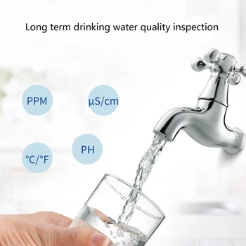 Измеритель температуры PH ECTDS 4 в 1, цифровые мониторы качества воды, тестер TDS, измеритель PH для бассейнов с питьевой водой, аквариумов