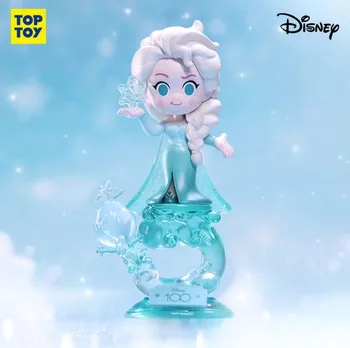 8-10 см Серия Disney 100th Anniversary Blind Box Stitch Lotso Queen Elsa Милая фигурка из аниме Kawaii коллекция игрушек и подарков
