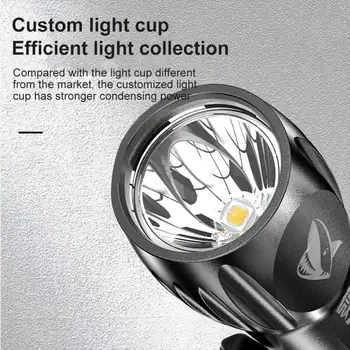 Портативный прожектор, мощные лампы с сильным освещением, перезаряжаемые фонарики, тактические фонарики, Регулируемые ручные фонарики Mini