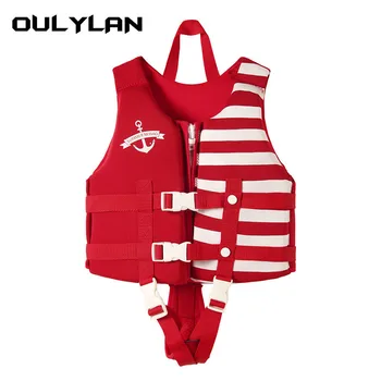 Oulylan Плавучий Спасательный жилет для мальчиков и девочек, Неопреновый спасательный жилет для серфинга, Детские Жилеты для дайвинга, Флотация, Помощь ребенку при плавании