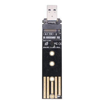 M.2 К USB3.1 Riser Card Плата Преобразователя NVME Gen2 Карта NGFF Конвертер жестких дисков 6/10 Гбит/с Поддерживает 2230 2242 2260 2280