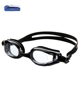 Черные Противотуманные Мужские И женские Профессиональные линзы для ПК С широким обзором, Удобные Мягкие Силиконовые Регулируемые Плавательные очки для взрослых, Не протекают