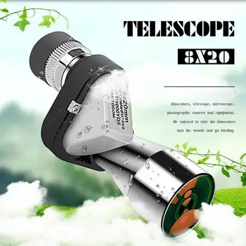 Мини карманный монокуляр-телескоп для кемпинга на открытом воздухе, портативный телескоп для охоты, альпинизма, похода, наблюдения за птицами F4k7