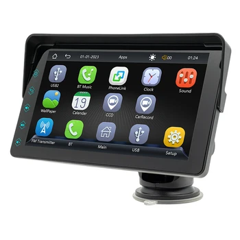 Беспроводной Carplay Android Auto 7-дюймовый Автомобильный MP5-плеер, совместимый с Bluetooth, Портативная автомобильная стереосистема Mirrorlink, камера заднего вида, видеорегистратор