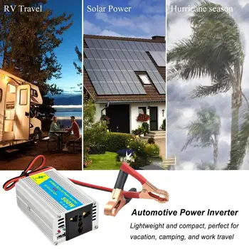 Чистый синусоидальный солнечный инвертор Мощностью 500 Вт постоянного тока 12 В Переменного тока для зарядки мобильных устройств с преобразователем частоты USB 220 В для телефона Инверторная часть