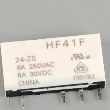 HF41F-24-ZS HF41F-12-ZS HF41F-5-ZS HF41F-5-HS HF41F-12-HS HF41F-24-HS Промышленное реле Субминиатюрное силовое реле 41F HF41F