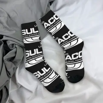 Мужские компрессионные носки Sulaco Crazy в стиле хип-хоп винтаж Унисекс USCSS Архив Конгресса США Бесшовные носки для экипажа