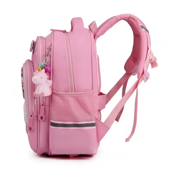 Hello Kitty Новый милый детский рюкзак для учащихся начальной школы, школьный рюкзак с рисунком из мультфильма 3-6 классов, большой емкости, легкий рюкзак