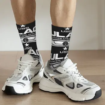 Мужские компрессионные носки Sulaco Crazy в стиле хип-хоп винтаж Унисекс USCSS Архив Конгресса США Бесшовные носки для экипажа